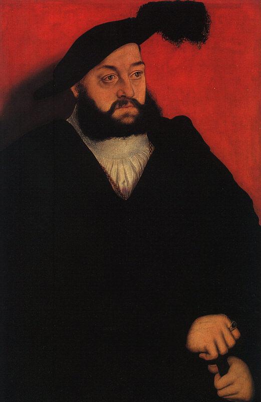 Lucas  Cranach John, Duke of Saxony oil painting image